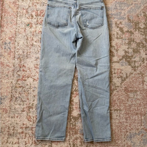 Madewell Light Blue Distressed Straight Leg Jeans - Picture 7 of 9